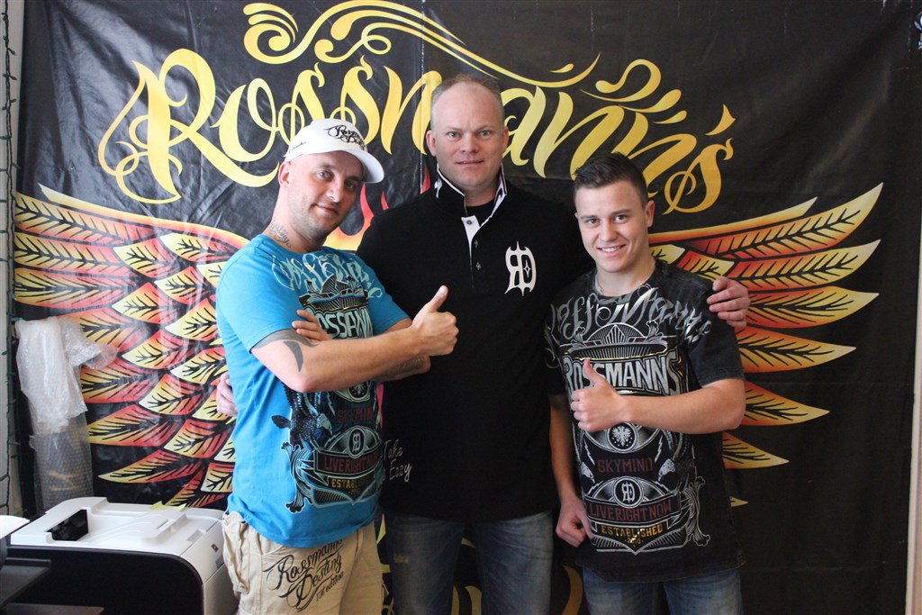 Ross, Teamchef Lars Vendelbo og Frederik Nymark